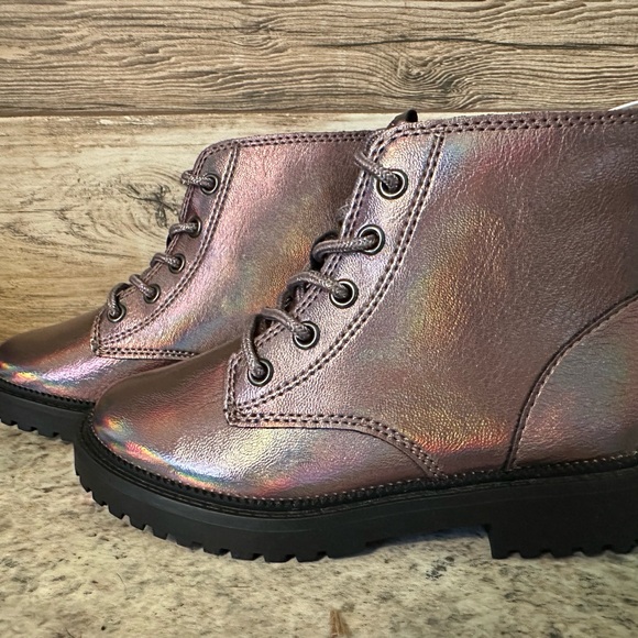 Metallic Sparkle Ankle Boots - Picture 6 of 10